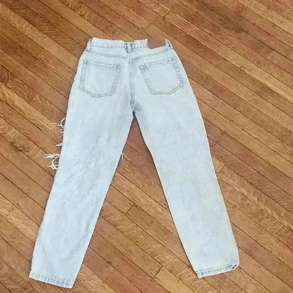 AEROPOSTALE MOm Jean acid washed size 00 double zero - Picture 9 of 11